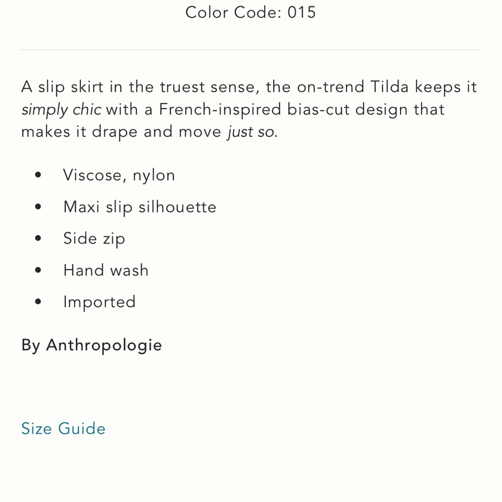*Anthropologie The Tilda Maxi Slip Skirt: Velvet Edition - Picture 5 of 5